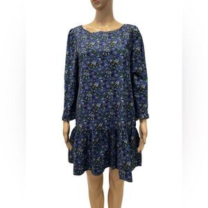 Free People The Avenue Mini Dress Floral  Printed Ruffle Cutout size M